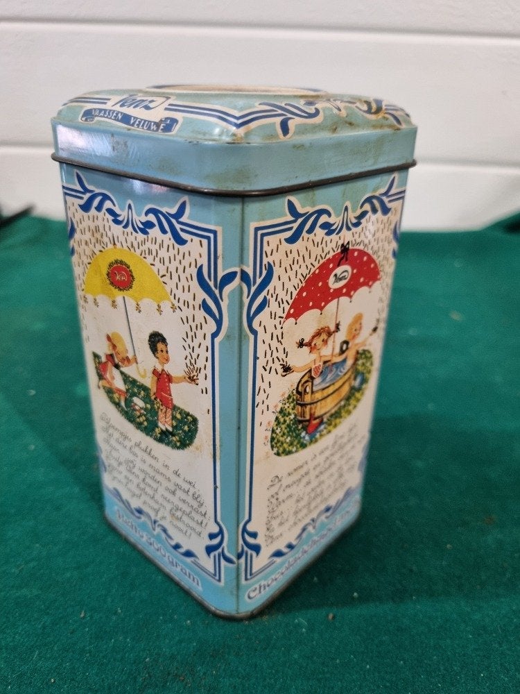 blik chocoladehagel melk venz  vintage, Ophalen of Verzenden