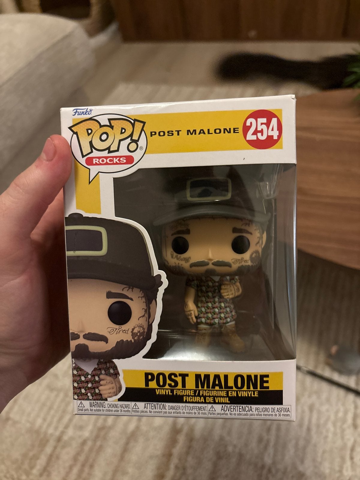 Funko Pop! Rocks: Post Malone #254 Vinyl Figuur, Ophalen of Verzenden, Nieuw