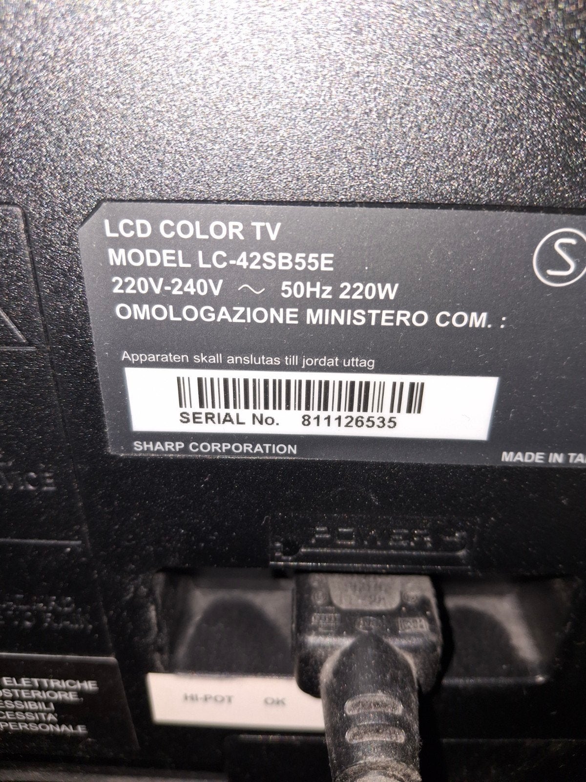 Sharp LCD TV - LC-42SB55E, Gebruikt, Ophalen of Verzenden, 100 cm of meer, Sharp