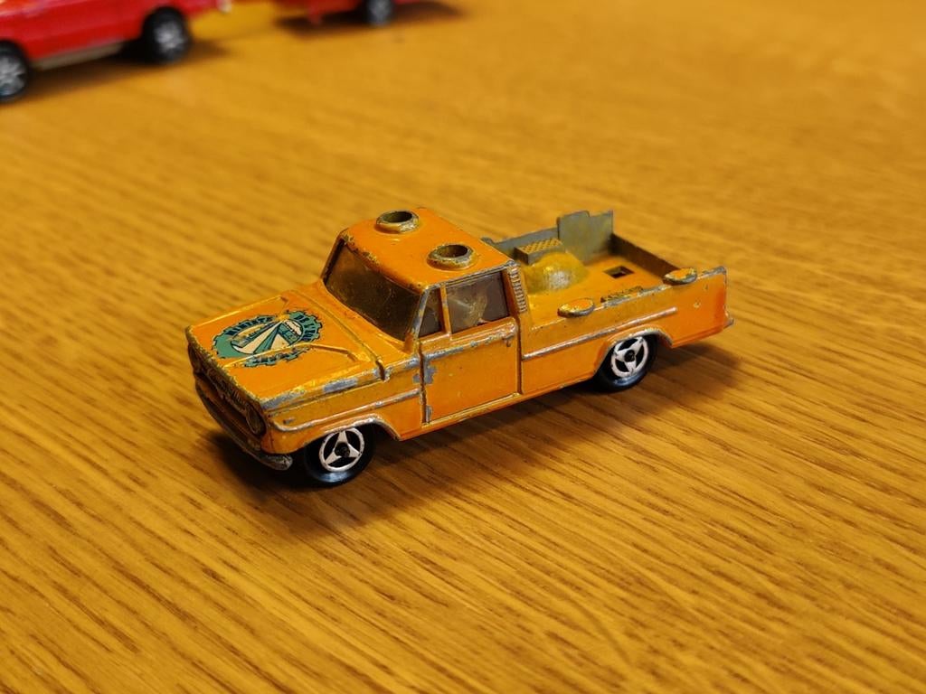 Majorette Dodge Pickup ORANJE, Ophalen of Verzenden, Zo goed als nieuw, Auto