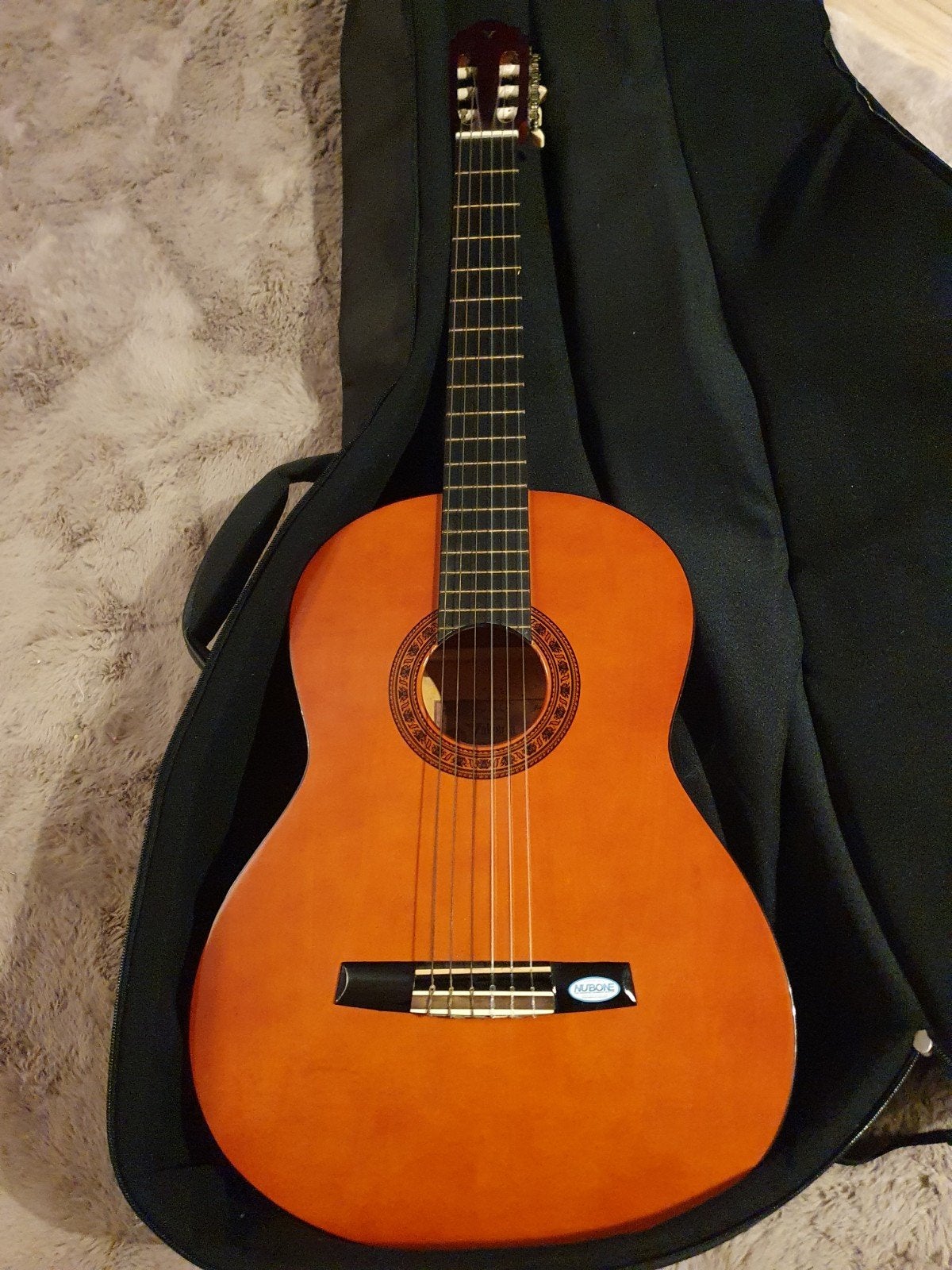Valencia CG-160 Klassieke Gitaar met Fender Gigbag, Ophalen, Zo goed als nieuw, Klassieke of Spaanse gitaar, Met koffer