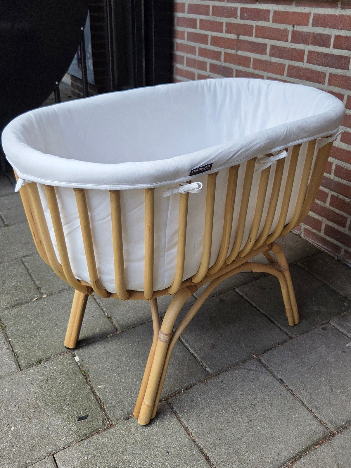 Rotan (rattan) wieg Childhome, in zeer goede staat, Ophalen, Zo goed als nieuw, Wieg