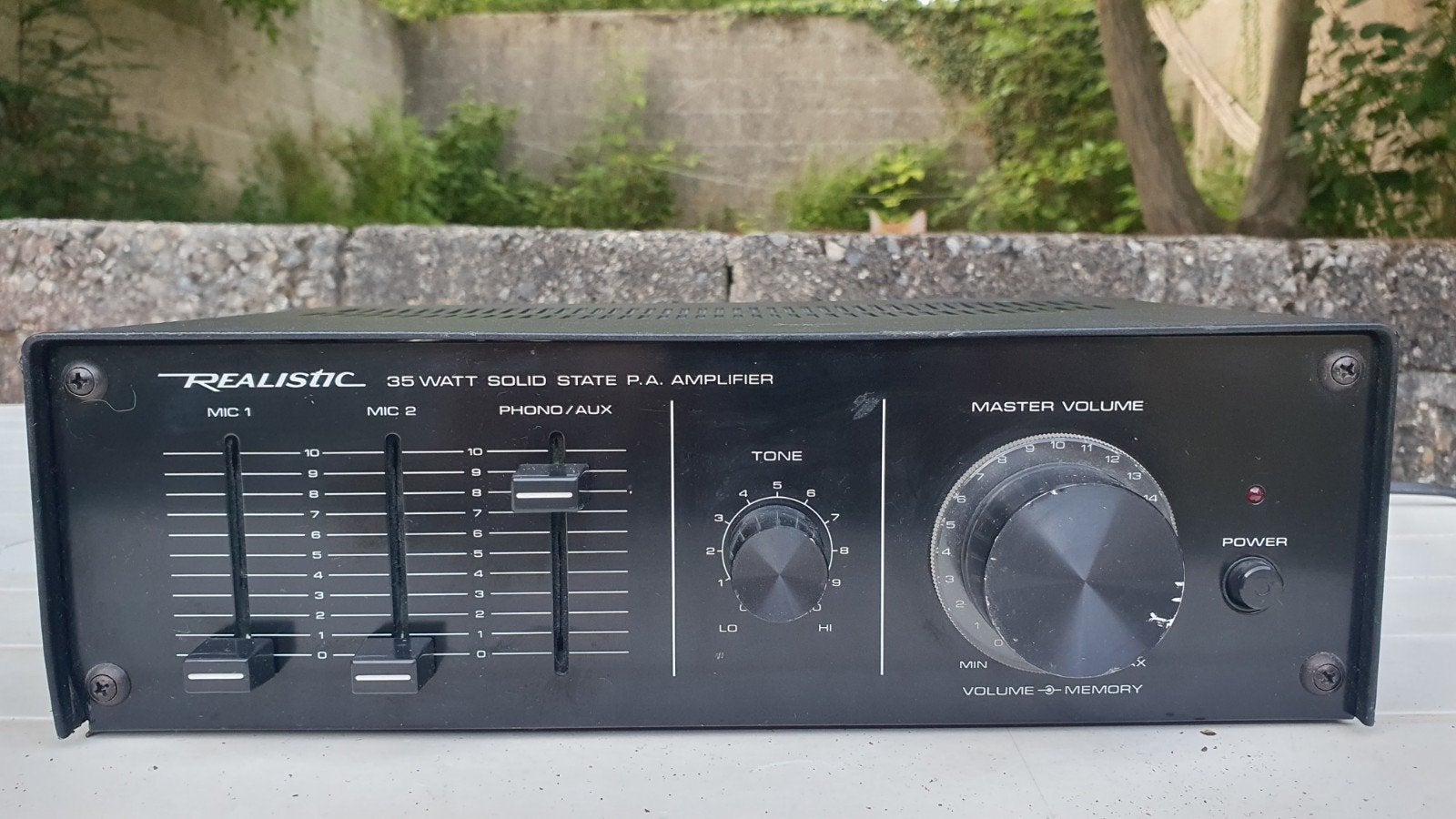 Realistic MPA-35A Versterker - Vintage PA Amplifier, Minder dan 60 watt, Ophalen, Overige merken, Gebruikt