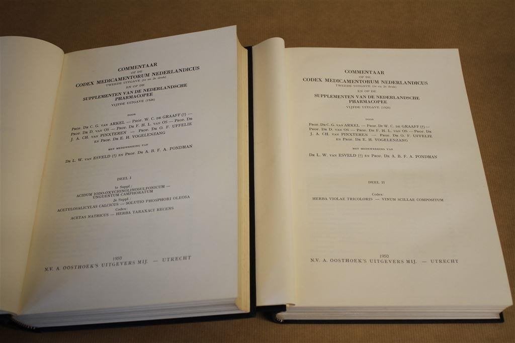 Commentaar op de Codex medicamentorum Nederlandicus., Ophalen of Verzenden, Gelezen
