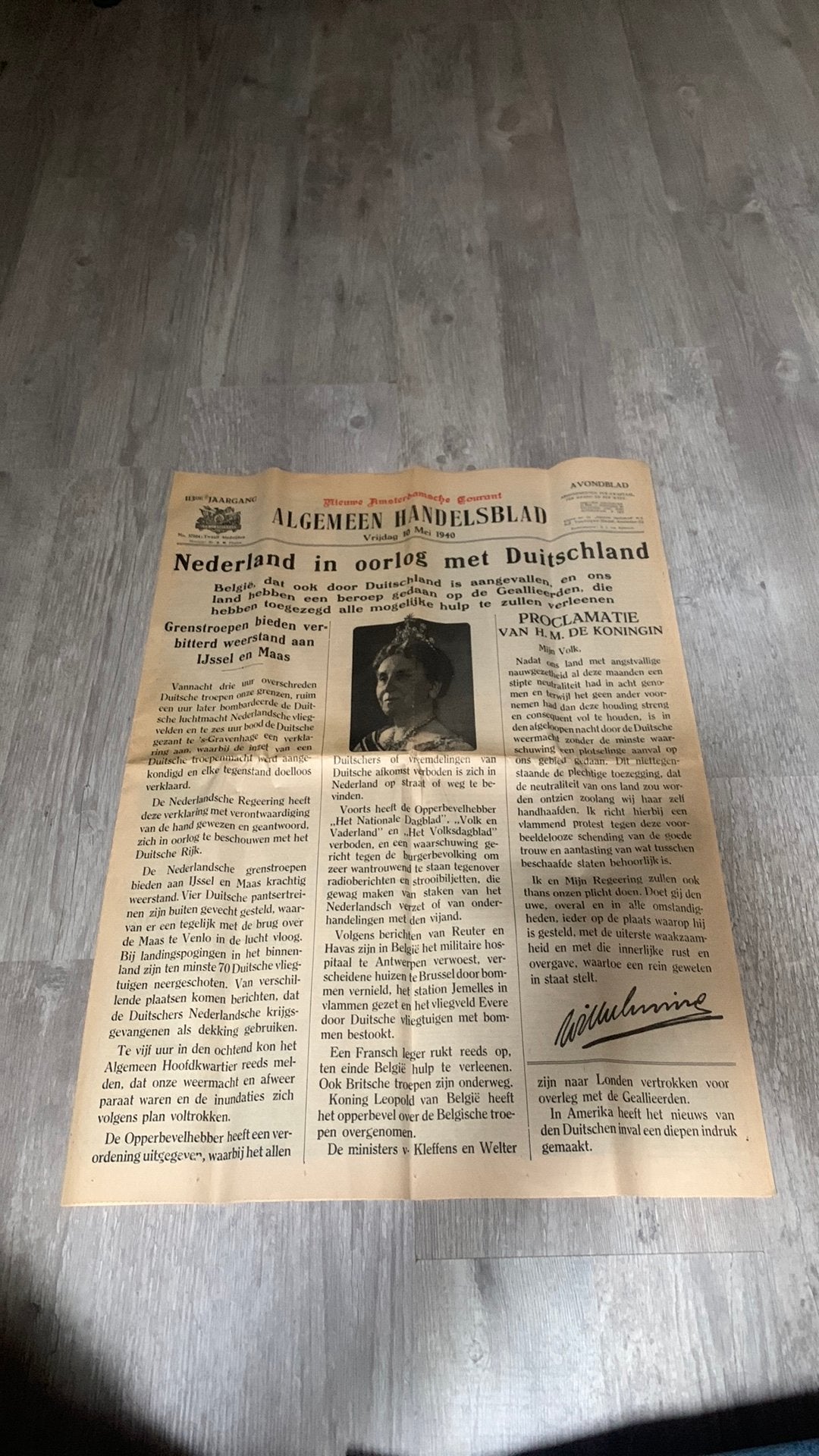 Krant tweedewereldoorlog, Ophalen of Verzenden, 1940 tot 1960, Krant