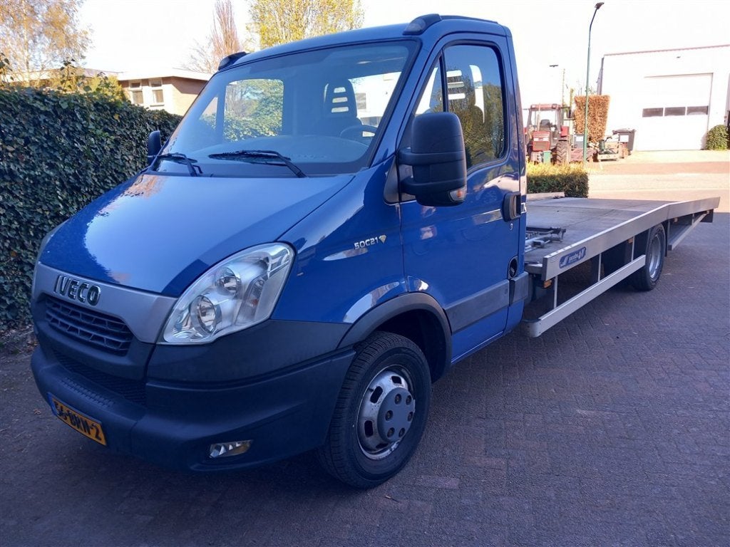 Iveco Daily oprijwagen 50C21 2013 luchtvering, Zwart, Iveco, Blauw, Bedrijf