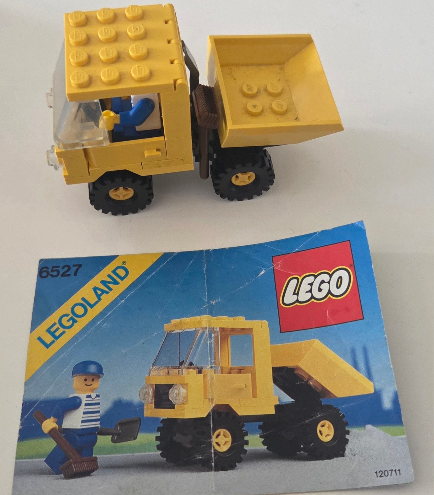 LEGO Legoland Kiepwagen 6527 met instructies, Gebruikt, Lego, Compleet, Ophalen of Verzenden