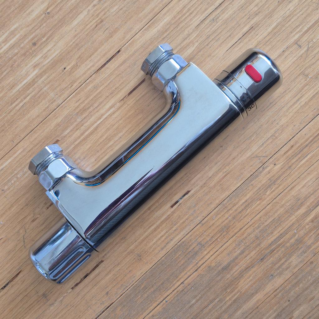 Douche Thermostaatkraan 12CM, Ophalen of Verzenden, Gebruikt, Chroom, Kraan