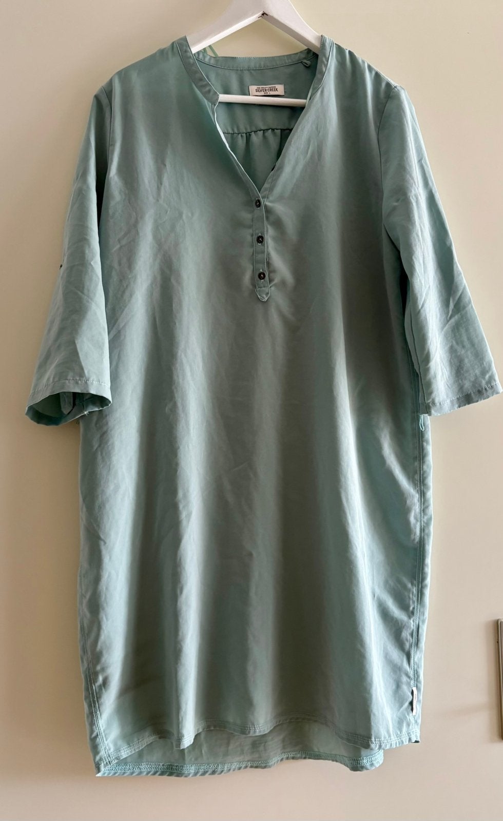 Jurk/ tuniek, Ophalen of Verzenden, Zo goed als nieuw, Maat 38/40 (M), Blauw