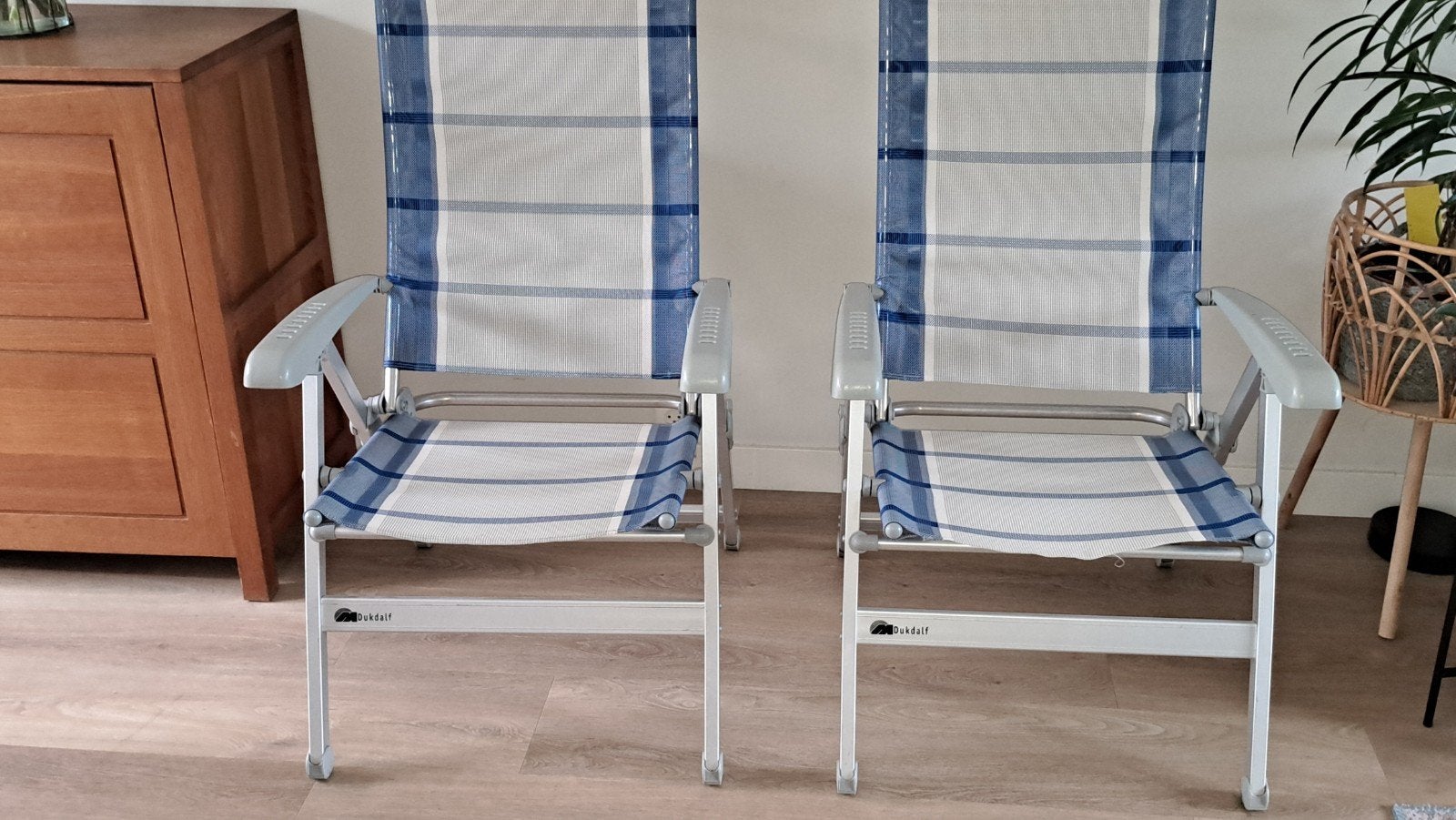Campingstoelen Dukdalf, Tuin en Terras, Ophalen, Zo goed als nieuw, Aluminium