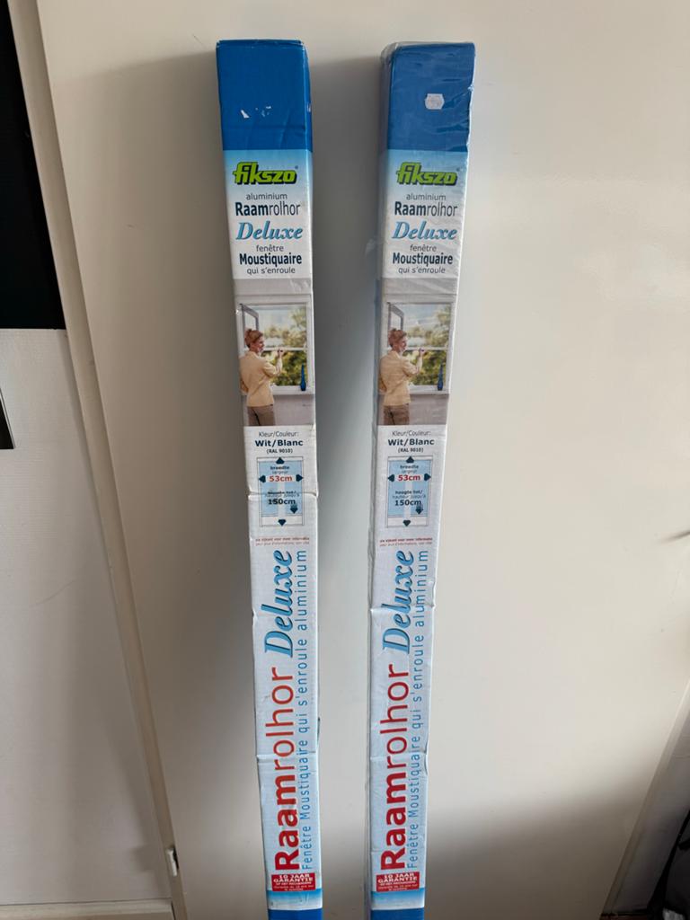 Fikszo Raamrolhor Deluxe wit 53x150cm (2 stuks), Ophalen of Verzenden, Zo goed als nieuw