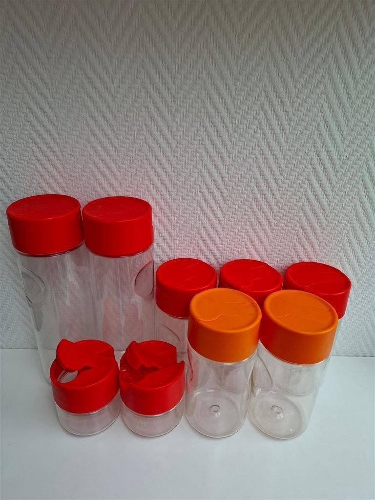 Flessen, met schenktuit, 1 ltr, 600ml, 200 ml Tupperware, Ophalen of Verzenden, Gebruikt, Beker of Kan