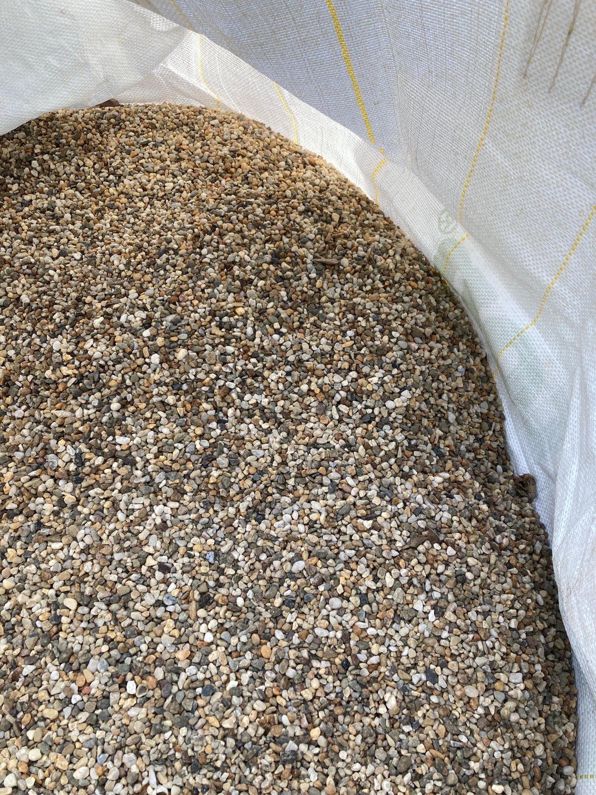 Big bag grind fijn limburgs castle kasteelgrind kg wit licht, Tuin en Terras, Grind, Keien en Split, Zandsteen, Wit, Nieuw, Ophalen of Verzenden