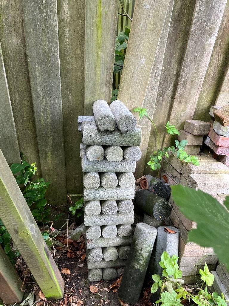 Palissade gratis 38 stuks, Ophalen, Gebruikt, Minder dan 100 cm, 25 tot 50 cm