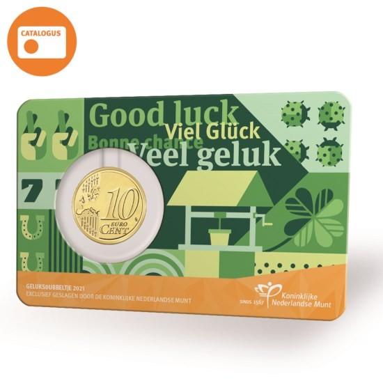 geluksdubbeltje 2021, Ophalen of Verzenden, Overige landen, 10 cent, Setje