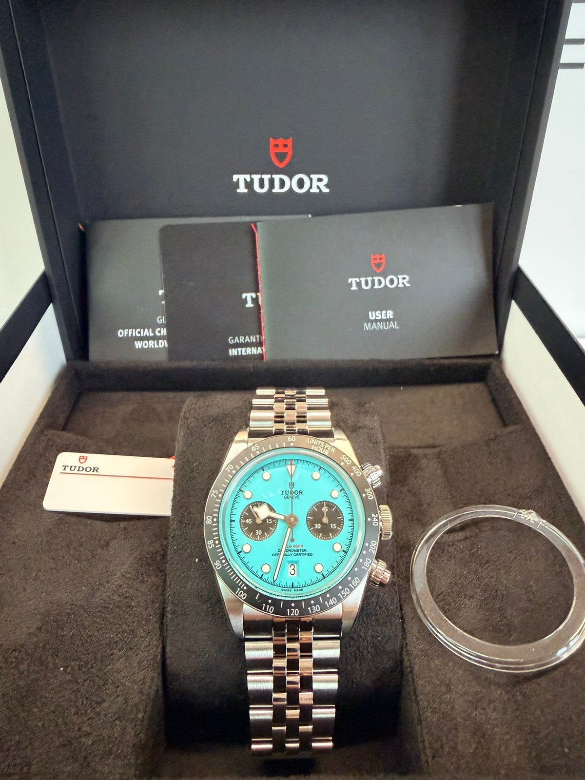Tudor Black Bay Chrono “Flamingo Blue”  M7936N-0024 Nieuw, Staal, Staal, Polshorloge, Nieuw