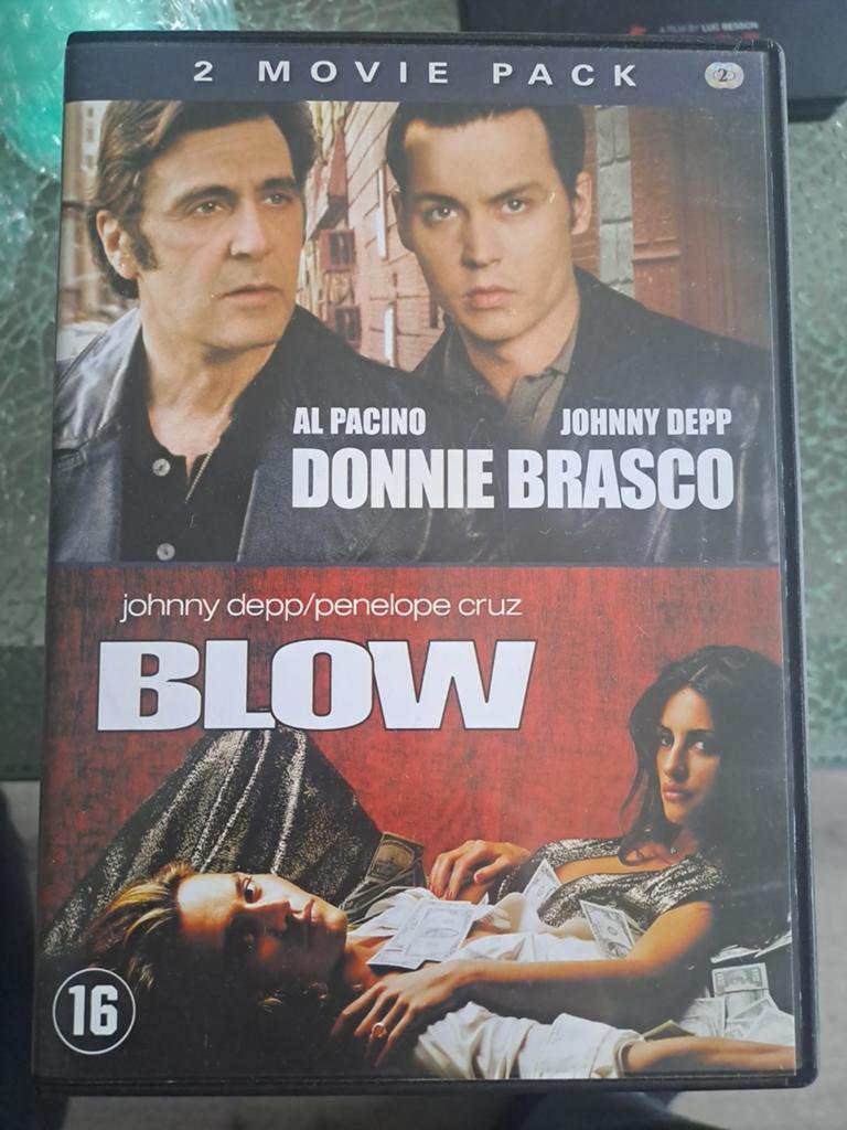 Donnie Brasco / blow (dvd), Alle leeftijden, Ophalen of Verzenden, Zo goed als nieuw, Detective en Krimi