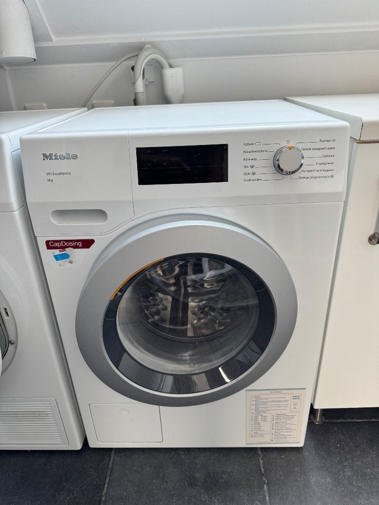 Wasmachine plus droger met warmtepomp van miele