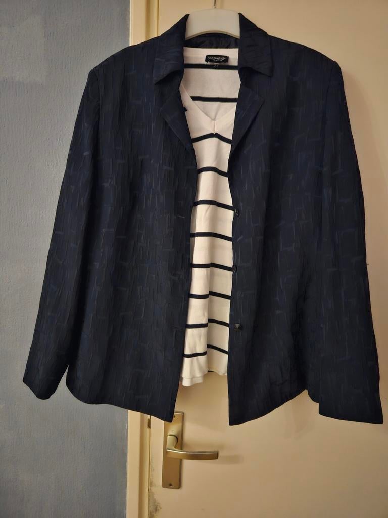 Delmod Donkerblauw Jasje Maat 46, Blauw, Ophalen of Verzenden, Zo goed als nieuw, Jasje