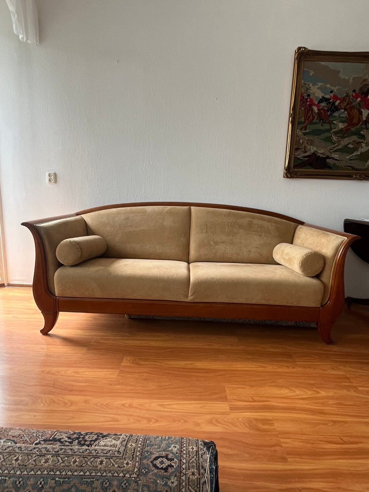 Klassieke Zithoek: 3-Zits Bank + 2 Bijbehorende Fauteuils, Ophalen, Gebruikt, Driepersoons, 75 tot 100 cm