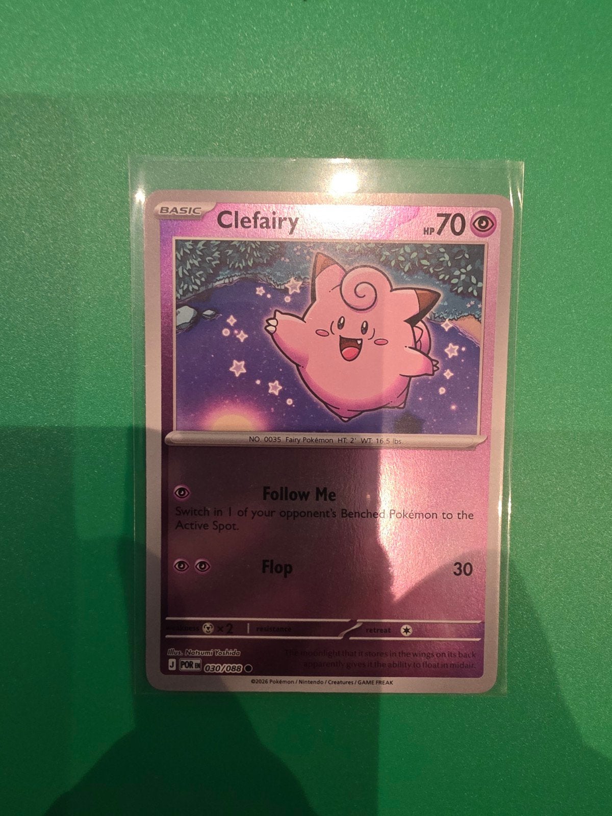 Clefairy 030/088 Reverse holo, Ophalen of Verzenden