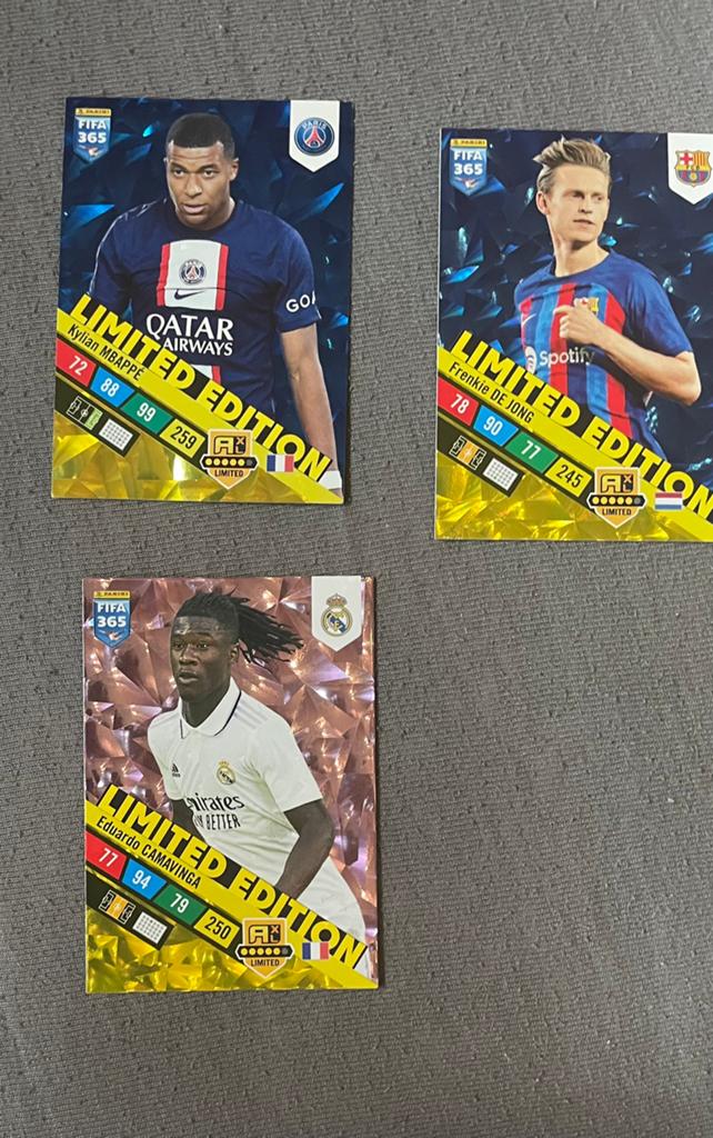 Panini FIFA 365 Limited Edition Kaarten (3 stuks), Verzamelen, Sportartikelen en Voetbal, Ophalen, Nieuw, Buitenlandse clubs, Poster, Plaatje of Sticker