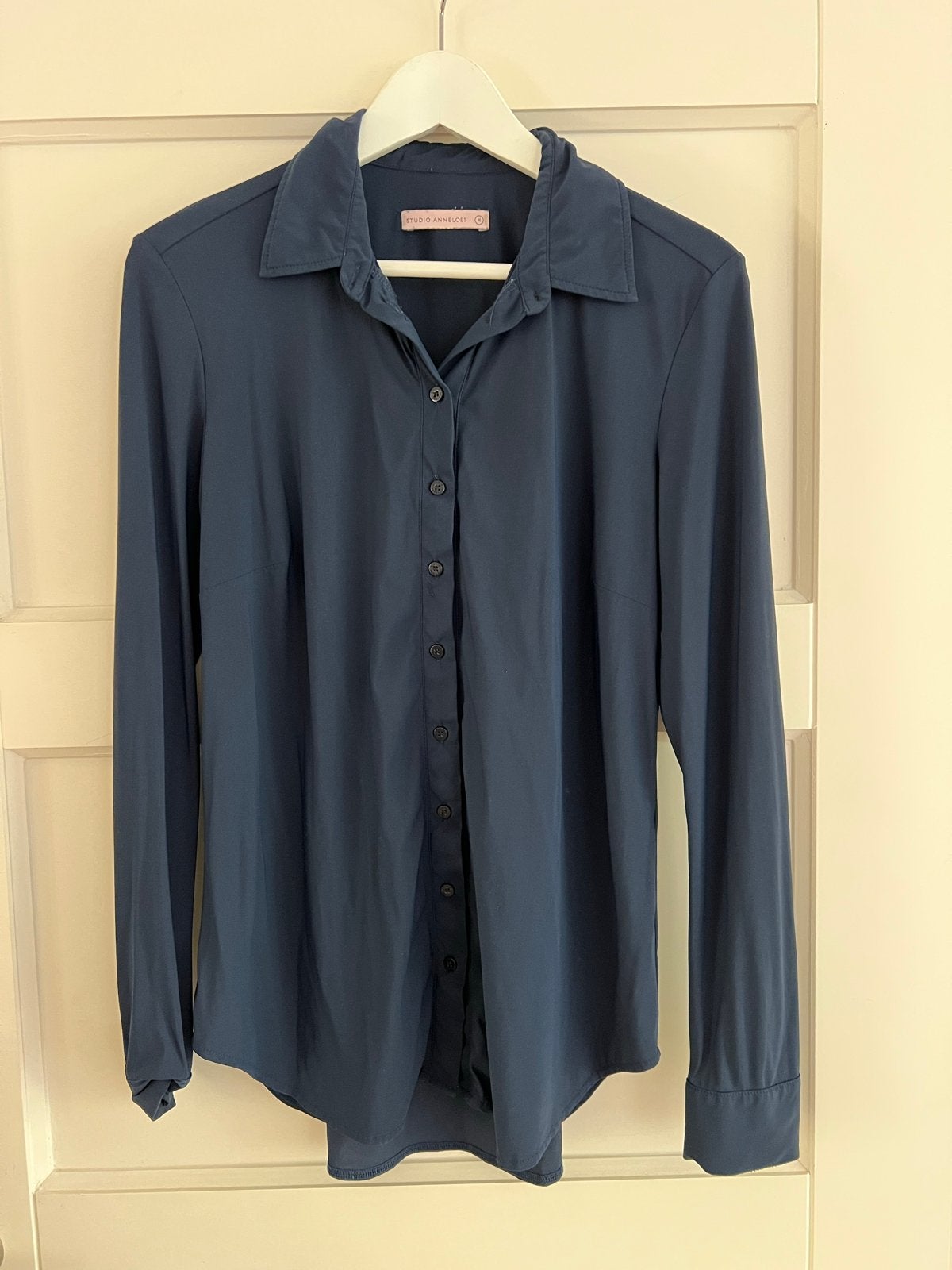 Studio Anneloes blouse donkerblauw maat M, Ophalen of Verzenden, Gedragen, Maat 38/40 (M), Blauw