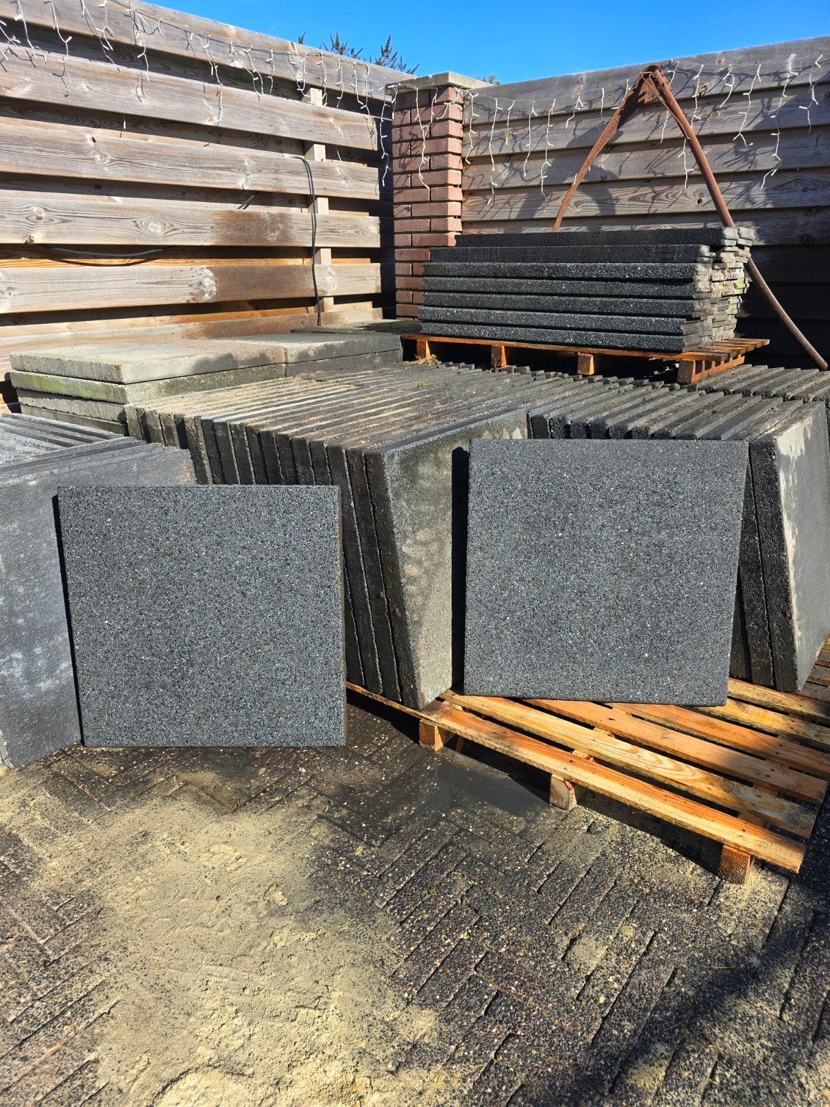 60x60  antresiet betontegels, Ophalen, Gebruikt, Overige materialen