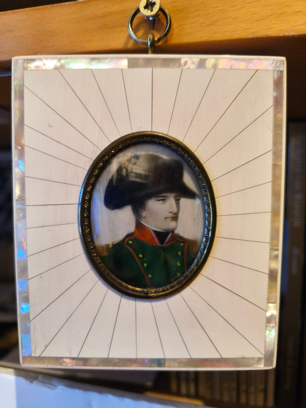 Antiek Miniatuur Portret Napoleon Bonaparte, Ophalen of Verzenden