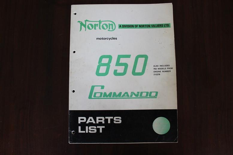 Norton Commando 850 1973 motorcycle parts list [ incl 750 ], Motoren, Handleidingen en Instructieboekjes, Overige merken, Ophalen of Verzenden