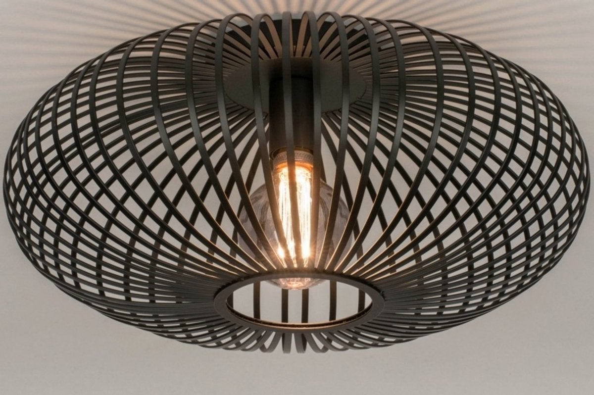 Lumidora Plafondlamp FELIX, Modern, Zwart, E27 (groot), Zo goed als nieuw