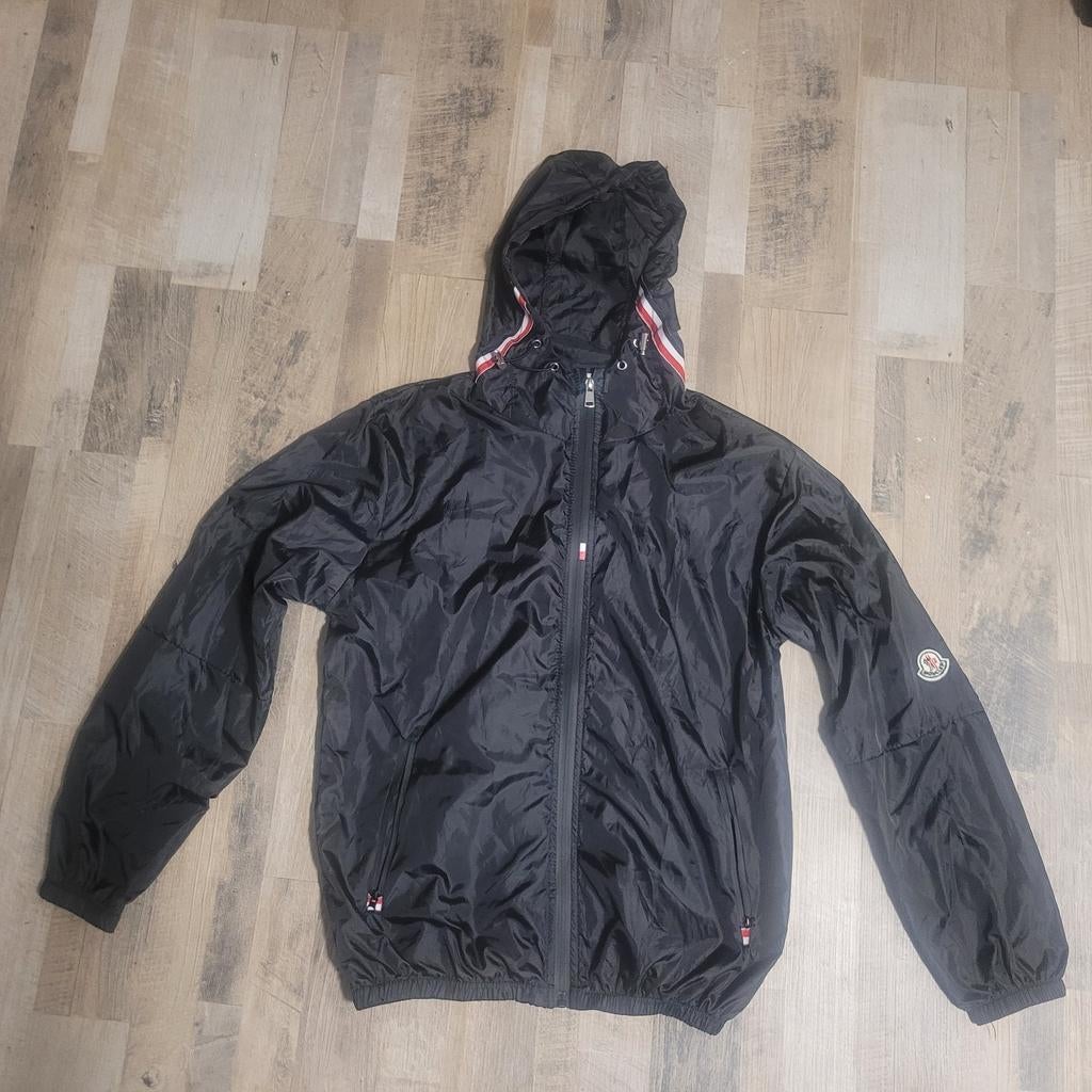 Moncler Windbreaker Maat M, Moncler, Maat 48/50 (M), Zwart, Nieuw