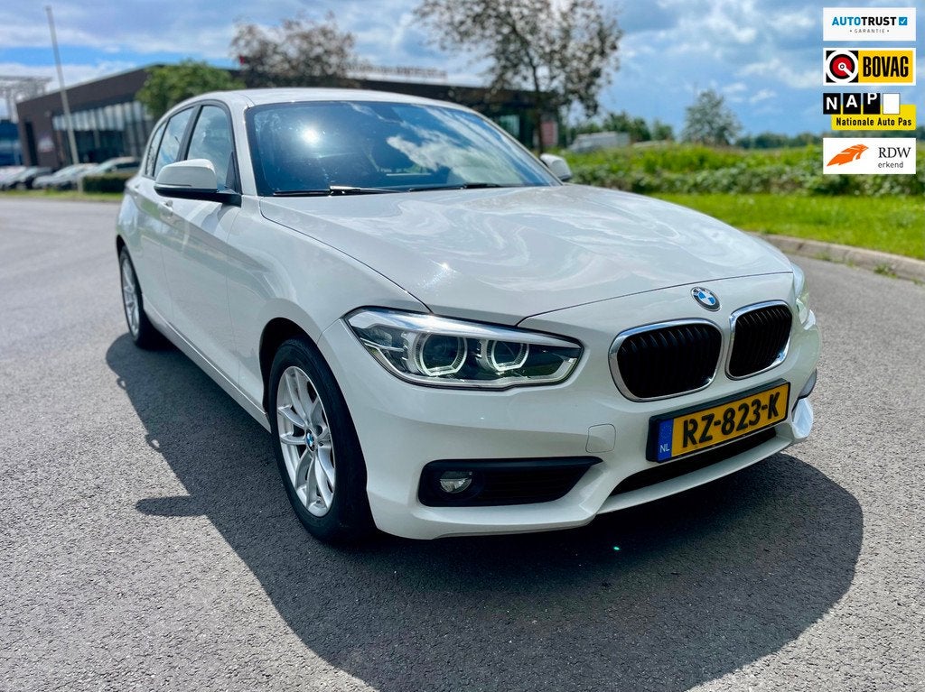 BMW 1-serie 118i Executive, 5drs Aut, Navi, Pdc, LED, Cruise, Auto's, BMW, Gebruikt, Wit, Origineel Nederlands, Bedrijf