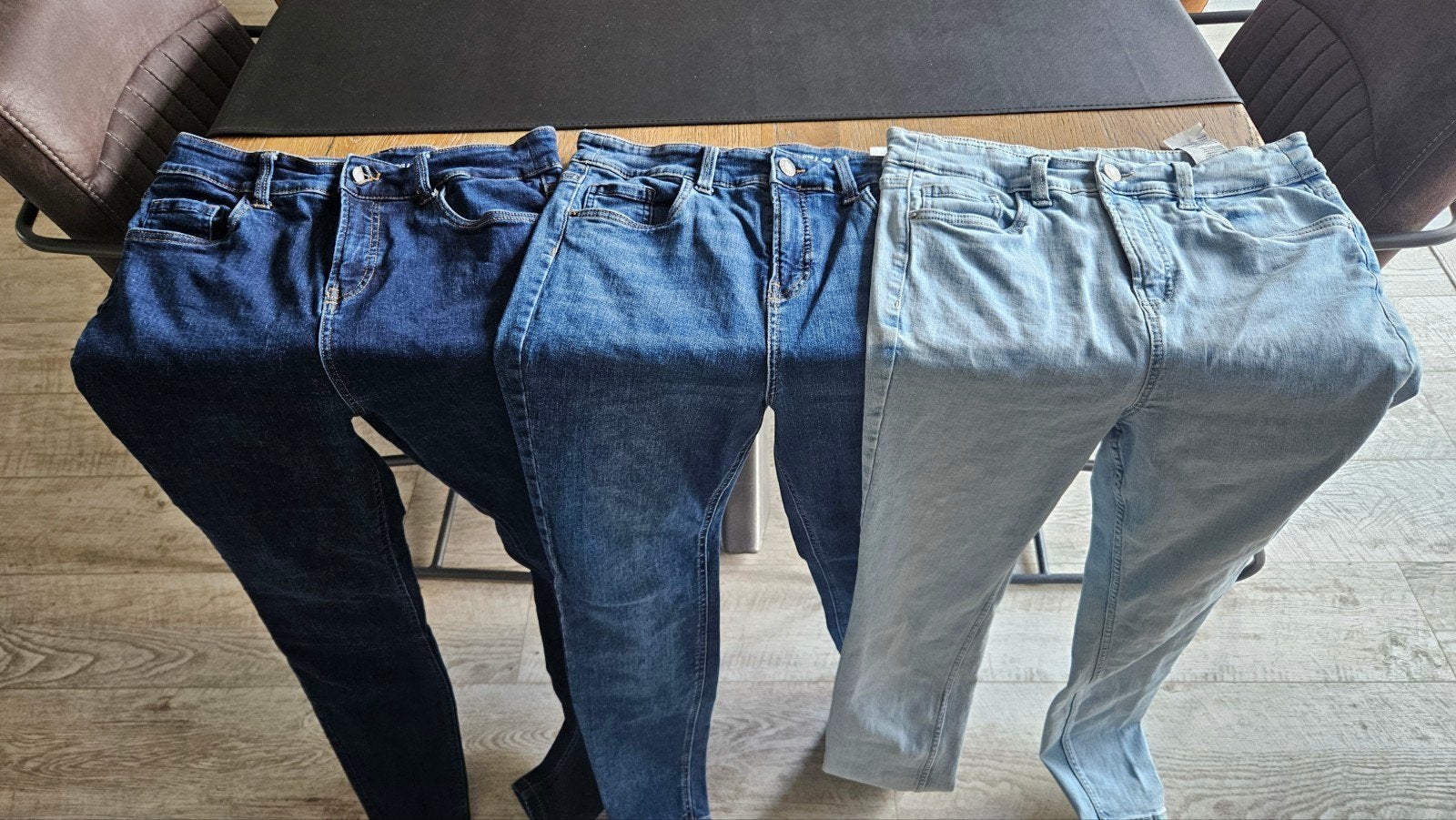 M&S Mode High Waist Jeans, Blauw, Ophalen of Verzenden, W30 - W32 (confectie 38/40), M&S Mode