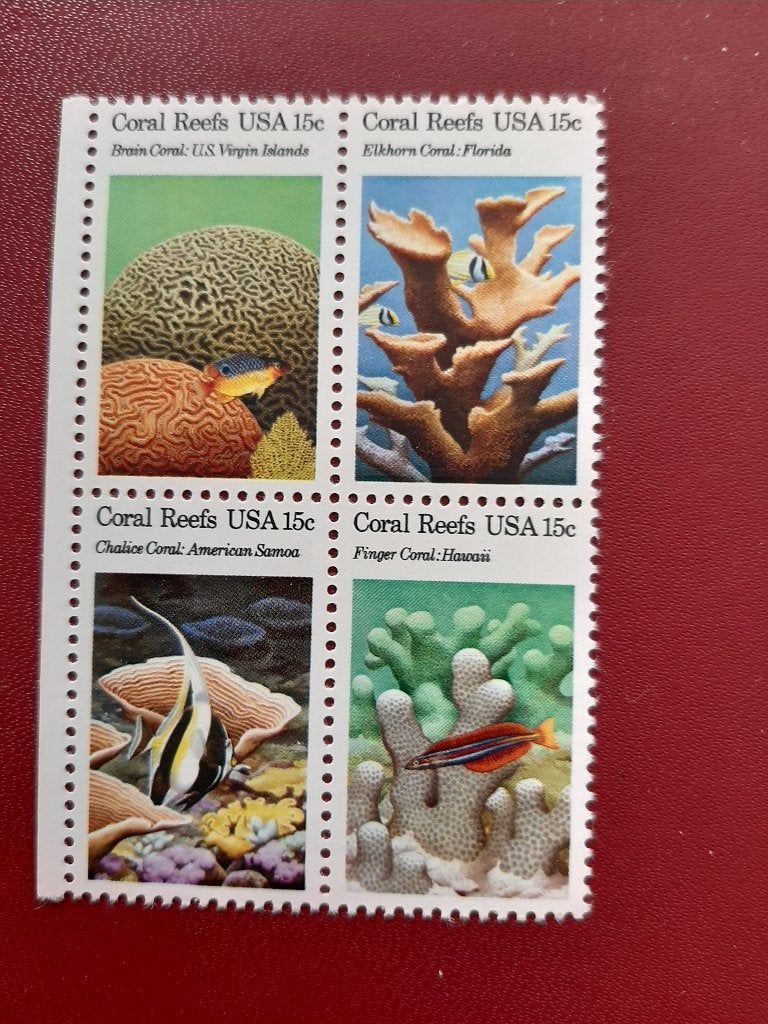 Amerika, koraalriffen, vissen Coral Reefs, Verzenden, Postfris, Noord-Amerika