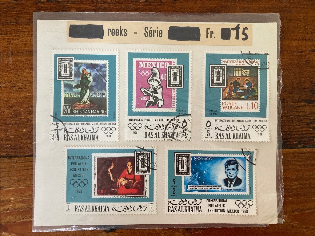 Postzegels Ras al-Khaimah catalogus Olympische Spelen 1968, Ophalen of Verzenden, Gestempeld, Sport