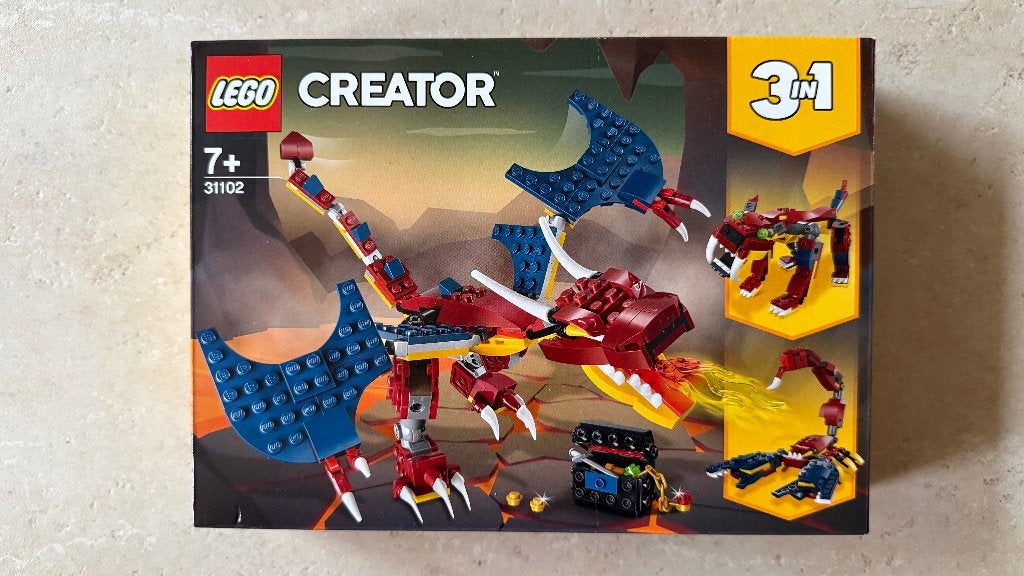 Lego 31102 Vuurdraak 3-1 NIEUW, Lego, Nieuw, Ophalen of Verzenden, Compleet
