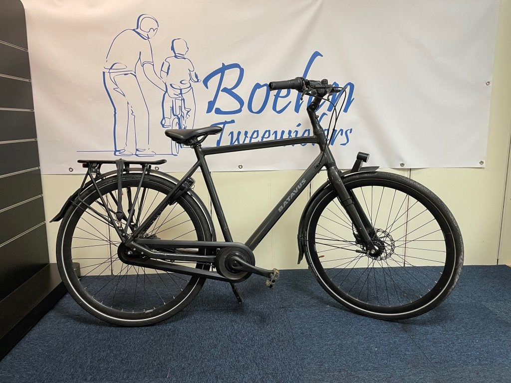 Batavus Dinsdag 28/57 8v Grijs Herenfiets ZGAN, Fietsen en Brommers, Fietsen | Heren | Herenfietsen, Ophalen, Batavus, Versnellingen