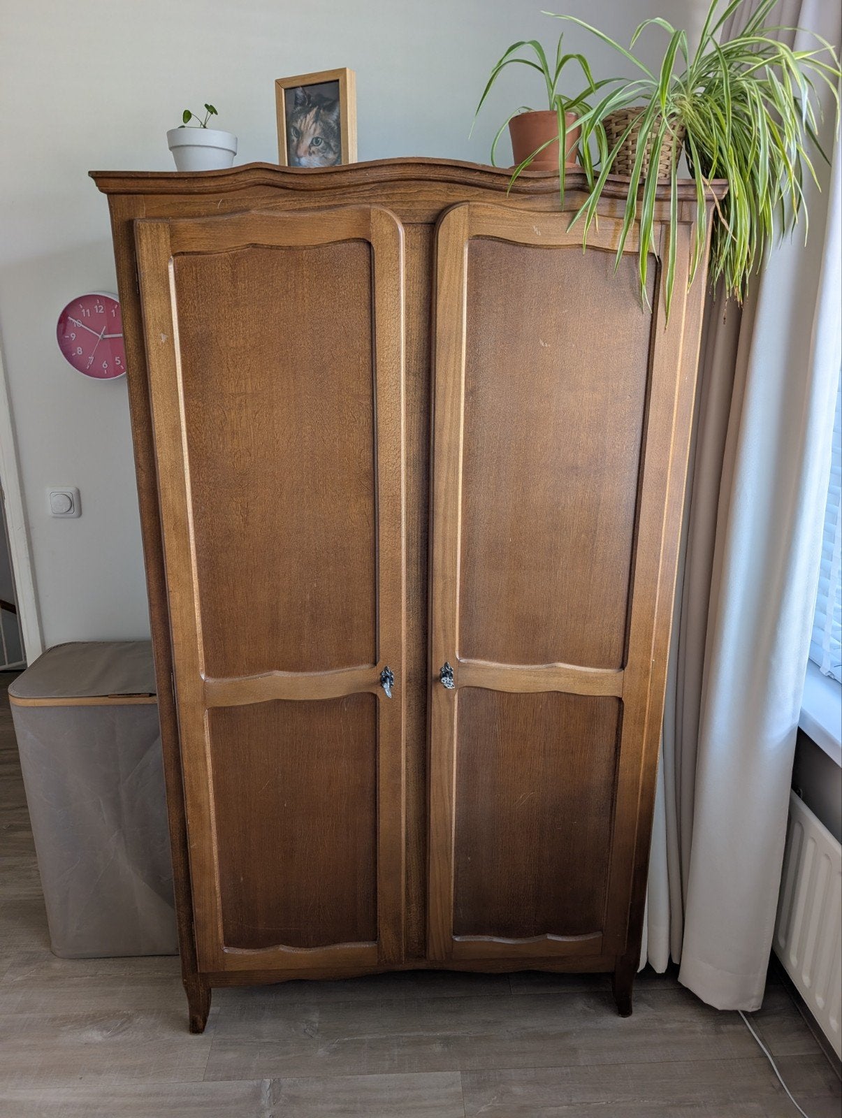 Antieke Kast - 100x176x57cm - Aanpasbare Indeling, Ophalen, Met deur(en), Gebruikt, 100 tot 150 cm