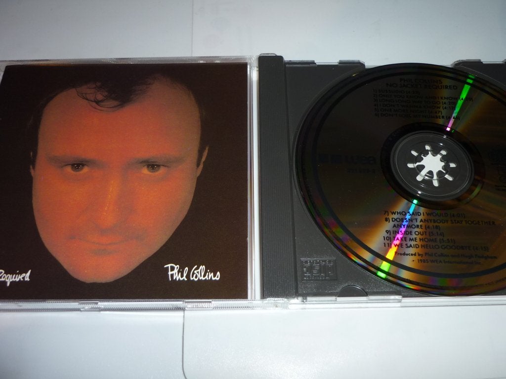 Phil Collins - No Jacket Required CD (1985) gold cd, Gebruikt, Inclusief doosje, Ophalen of Verzenden, Poprock