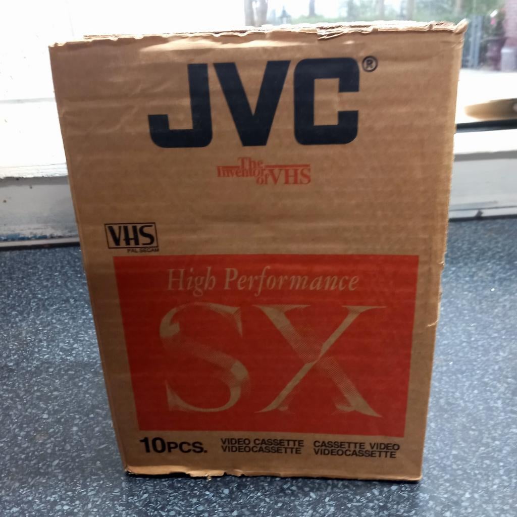 Nieuwe JVC High Performance SX VHS videobanden (10 stuks), Alle leeftijden, Ophalen, Nieuw in verpakking, Overige genres