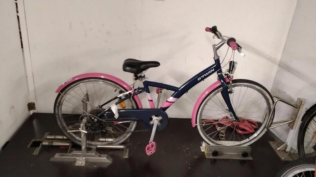 Btwin Original500 Meisjesfiets, Fietsen en Brommers, Fietsen | Meisjes, Gebruikt, 24 inch, Handrem, Versnellingen, Velgrem, Ophalen