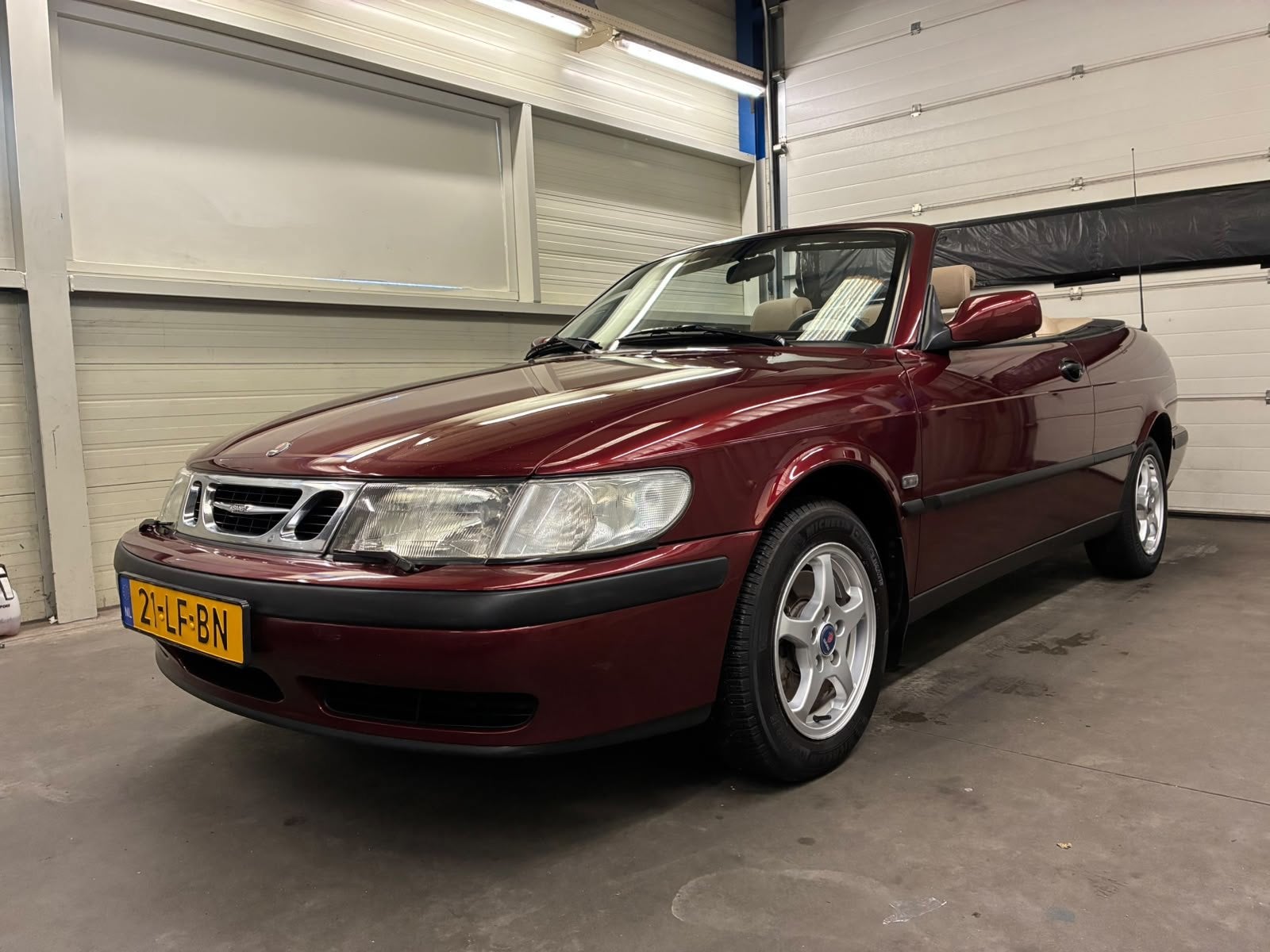 Saab 9-3 Cabrio 2.0t Senses Edition - Cabrio - 1e Eigenaar, Auto's, Gebruikt, Beige, 4 cilinders, 4 stoelen