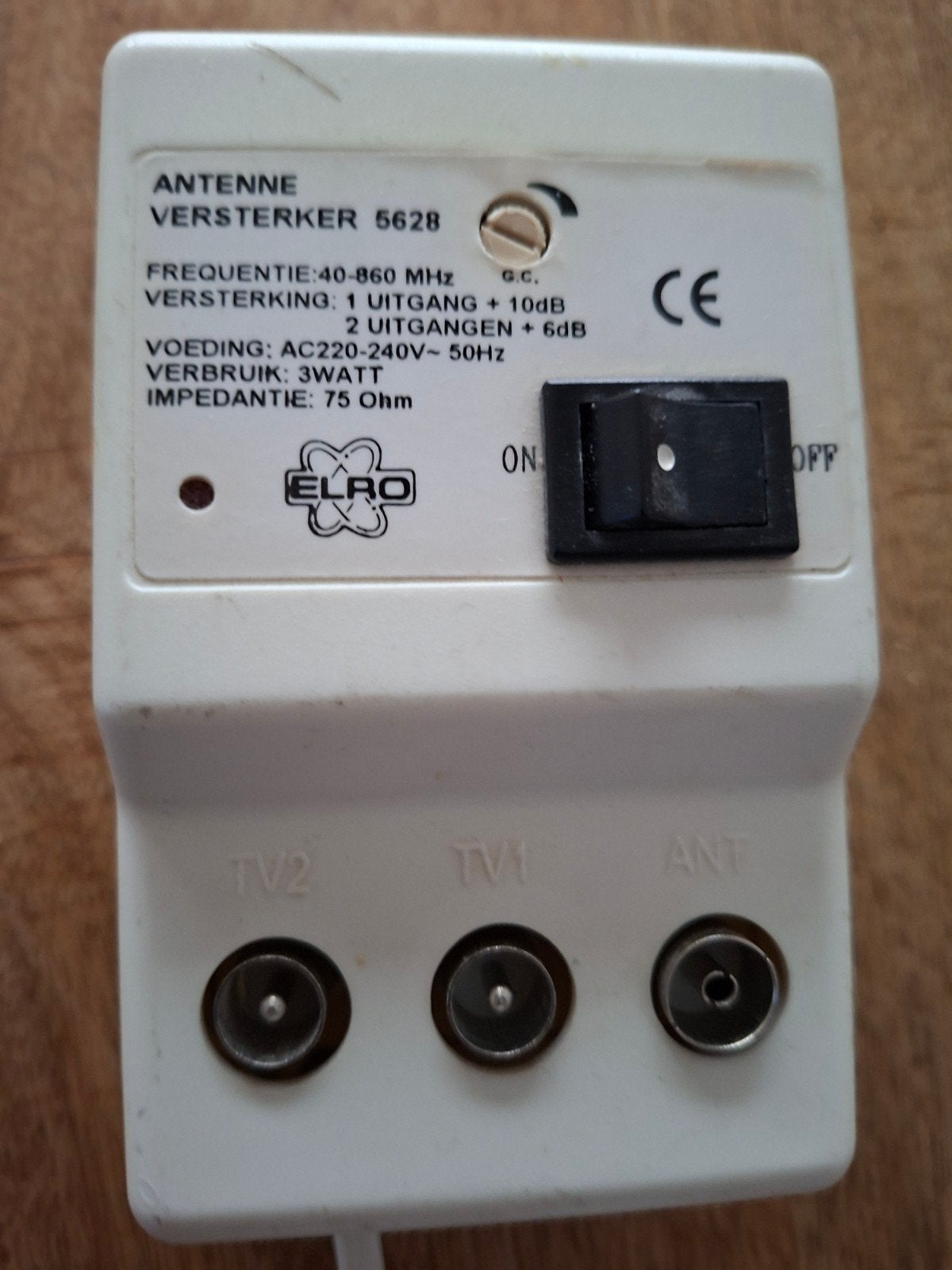 Antenne versterker Elro 5628, Ophalen of Verzenden, Zo goed als nieuw, Overige merken, Overige typen