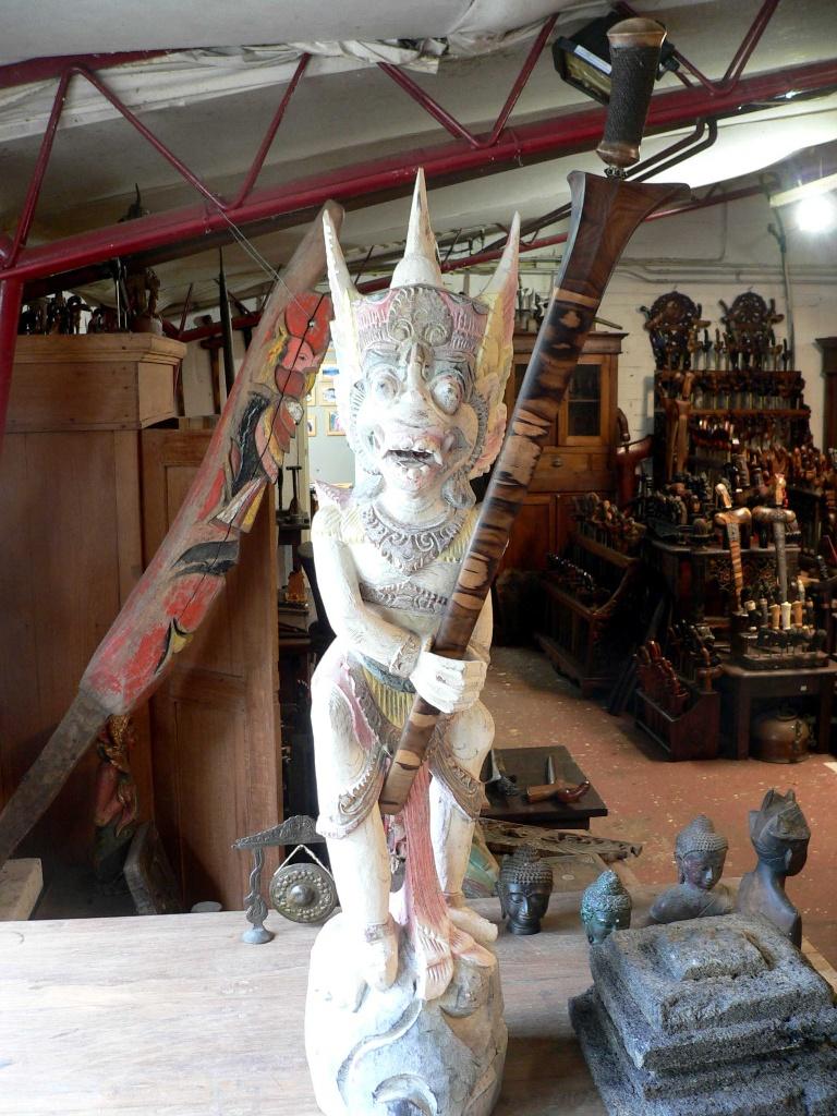 grote Keris drager beeld Hanoman HM4 ploncon kunst Indonesie, Ophalen of Verzenden