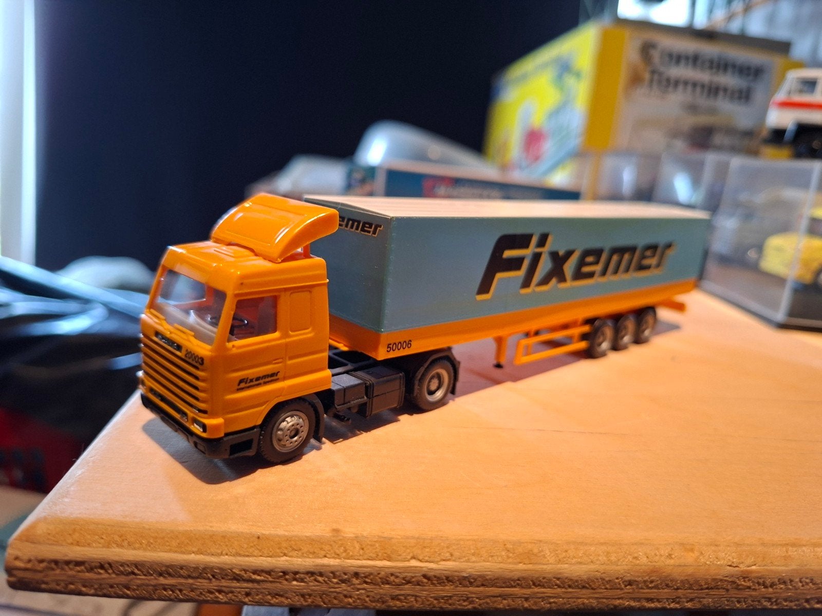 Scania Streamline 143 400 Fixemer Herpa, Ophalen of Verzenden, Zo goed als nieuw, Bus of Vrachtwagen, Herpa