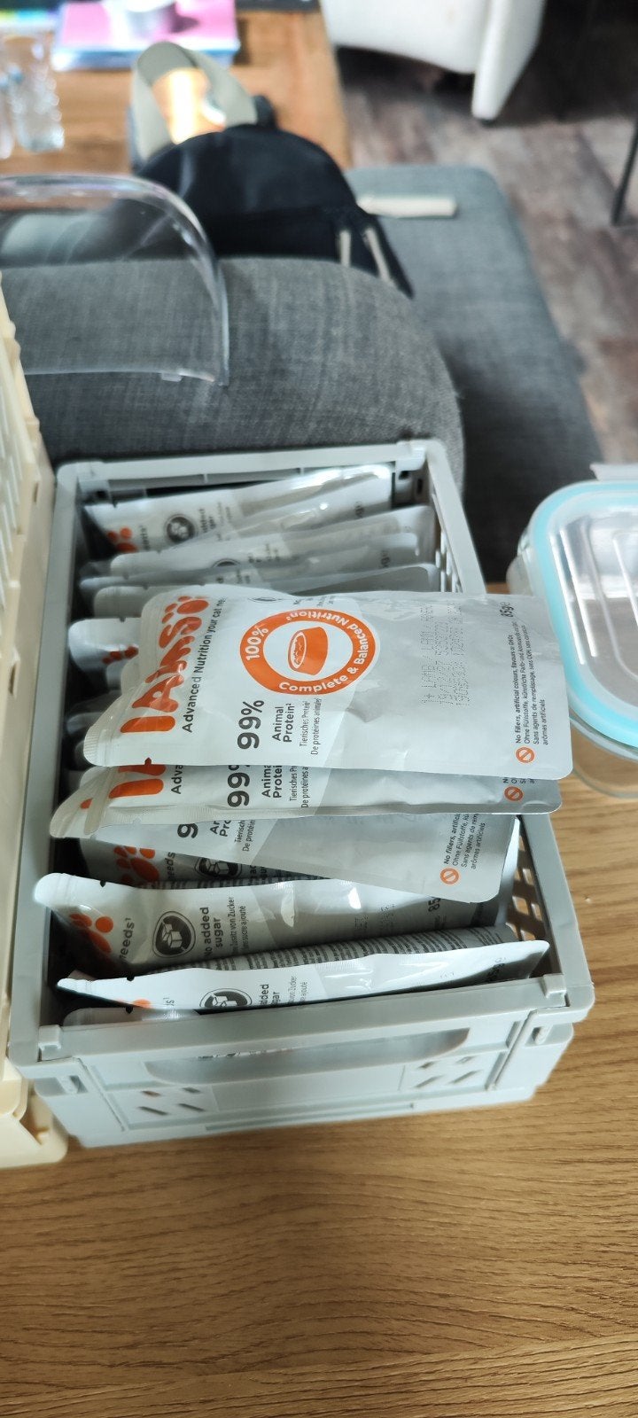 23 zakjes IAMS adult natvoer, Dieren en Toebehoren, Dierenvoeding, Ophalen of Verzenden, Kat