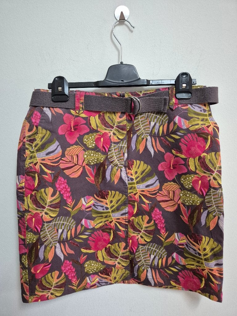 R84 - Fleurige Christian Berg rok met riem mt 40 (1), Kleding | Dames, Ophalen of Verzenden, Zo goed als nieuw, Maat 38/40 (M)