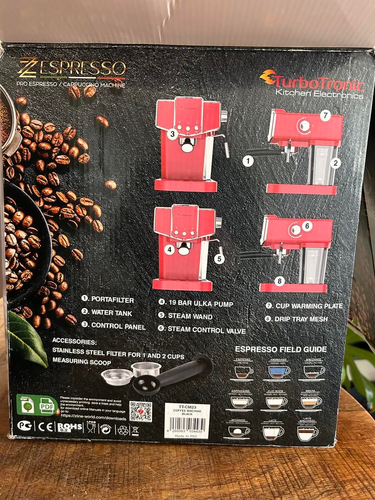 Zespresso TurboTronic Espressoapparaat - Zo goed als nieuw, Witgoed en Apparatuur, Espresso apparaat, Gemalen koffie, Zo goed als nieuw