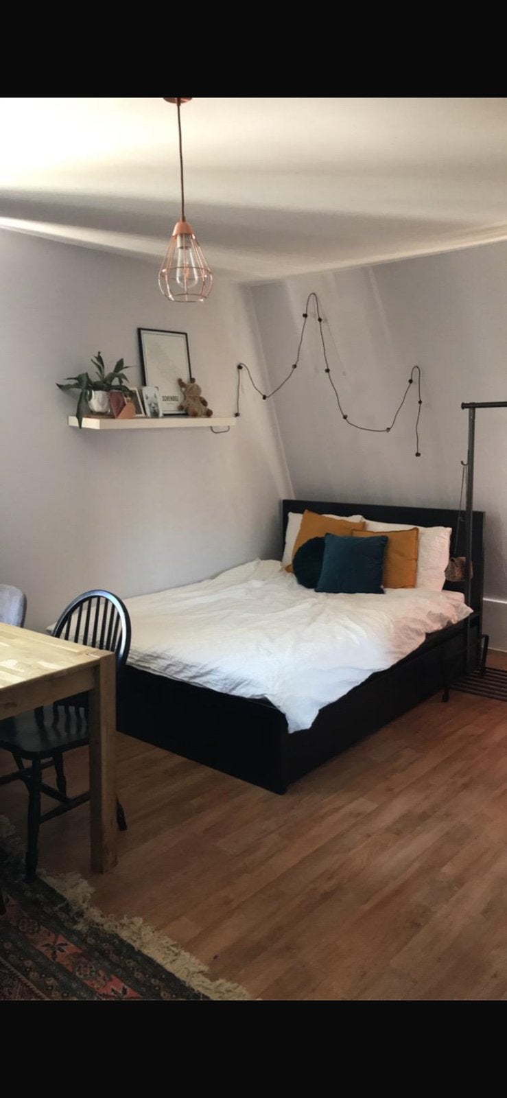 IKEA MALM bed 140x200 cm. Incl 2 lades en lattenbodem, Ophalen, Zwart, Tweepersoons, 140 cm